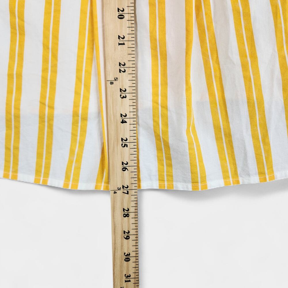 Sundry Button Down Shirt Women's Medium (2) Mango Summer Stripe - Picture 10 of 13
